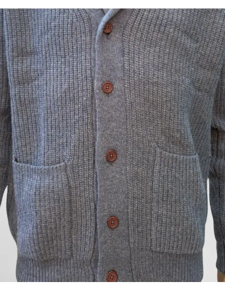 Cardigan de Lã Azul| JOHN TWEED TAILORED