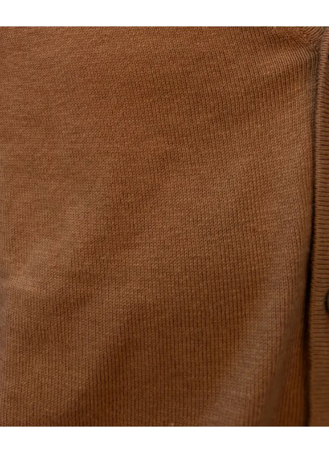 Cardigan de Algodón y Cachemire Camel| JOHN TWEED