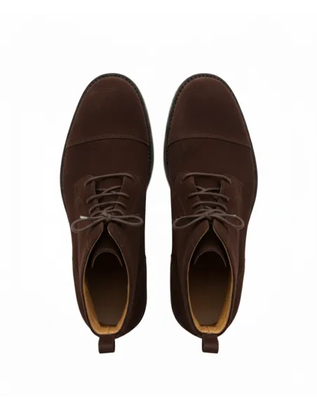 BROWN SUEDE OXFORD BOOT | JOHN TWEED TAILORED