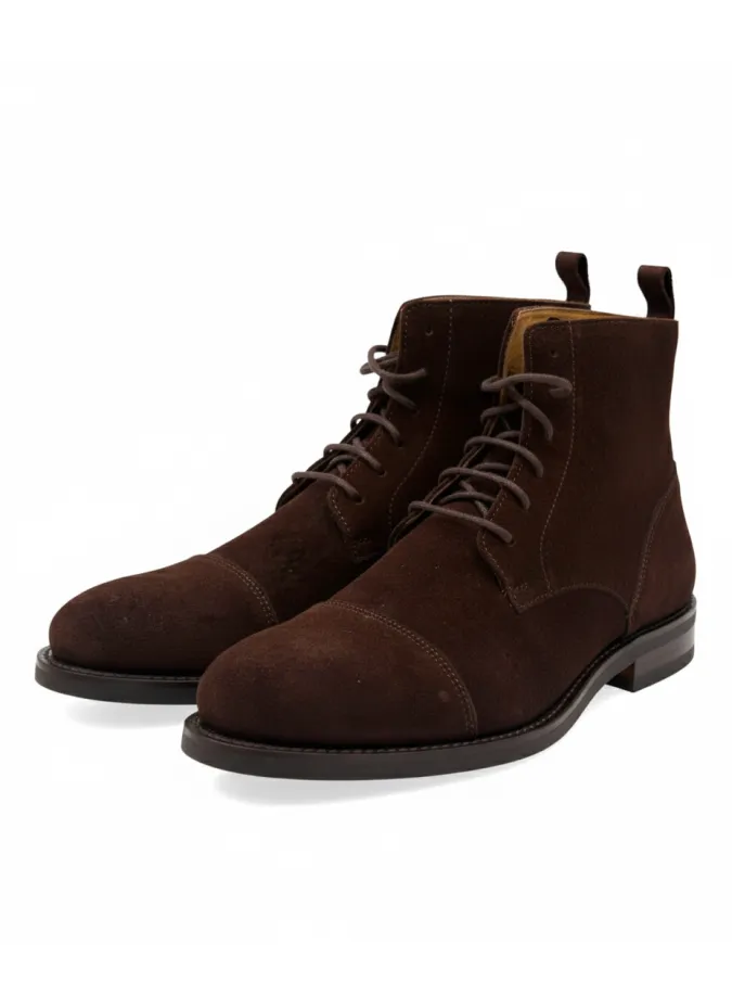 BROWN SUEDE OXFORD BOOT | JOHN TWEED TAILORED
