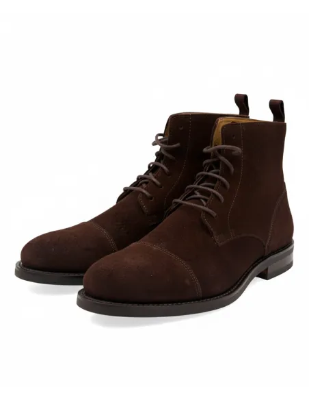 BROWN SUEDE OXFORD BOOT | JOHN TWEED TAILORED