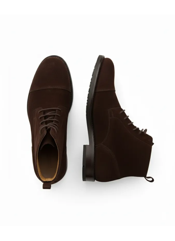 BROWN SUEDE OXFORD BOOT | JOHN TWEED TAILORED