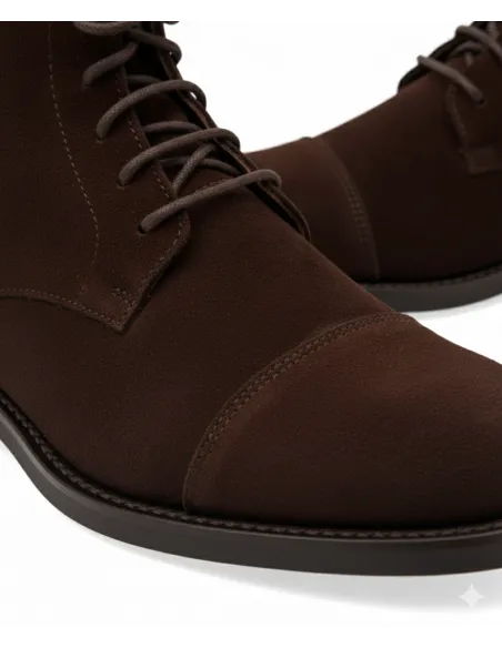 BROWN SUEDE OXFORD BOOT | JOHN TWEED TAILORED
