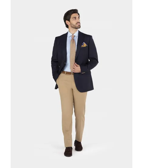 Classic Navy Blue Wool Blazer Regular Fit| JOHN TWEED TAILORED 2
