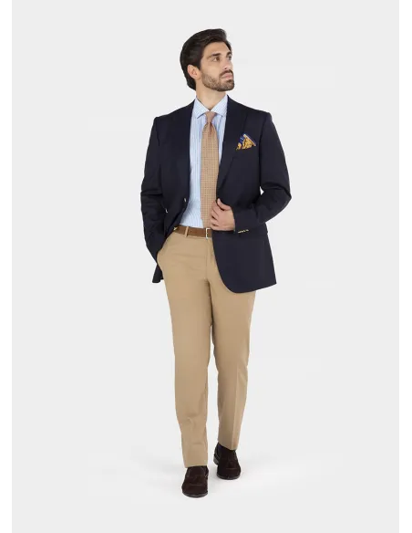 Blazer de Lana Clásico Azul Marino Corte Regular| JOHN TWEED