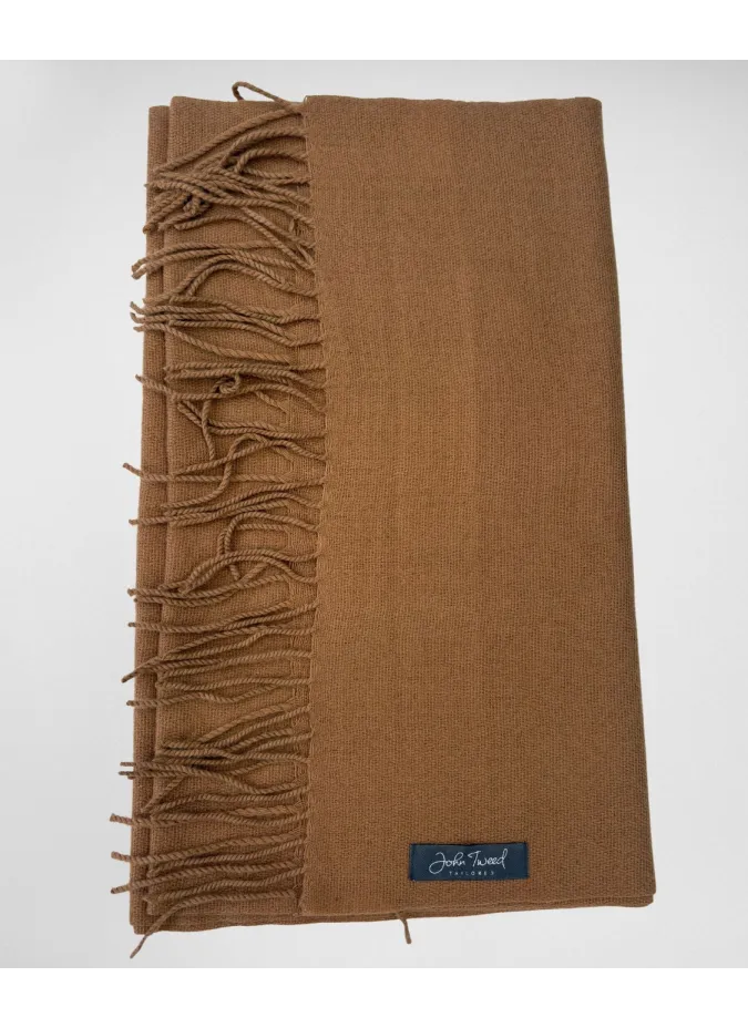 Plain Scarf Camel| JOHN TWEED TAILORED