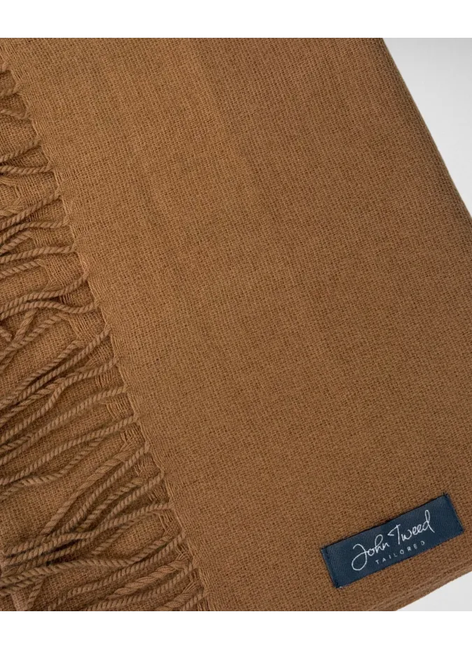 Plain Scarf Camel| JOHN TWEED TAILORED