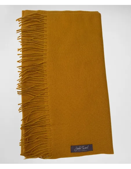 Plain Mustard Scarf| JOHN TWEED TAILORED
