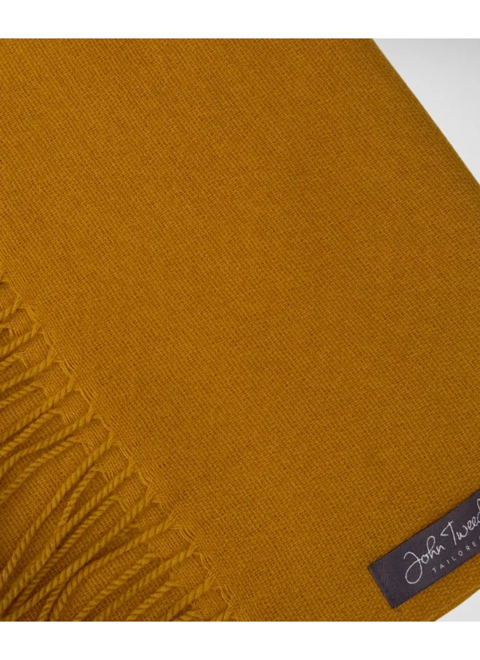 Cachecol Liso Mostarda| JOHN TWEED TAILORED