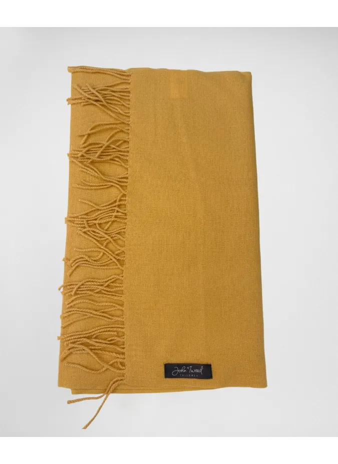 Cachecol Liso Amarelo| JOHN TWEED TAILORED