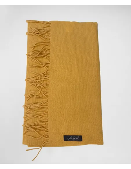 Plain Scarf Yellow| JOHN TWEED TAILORED
