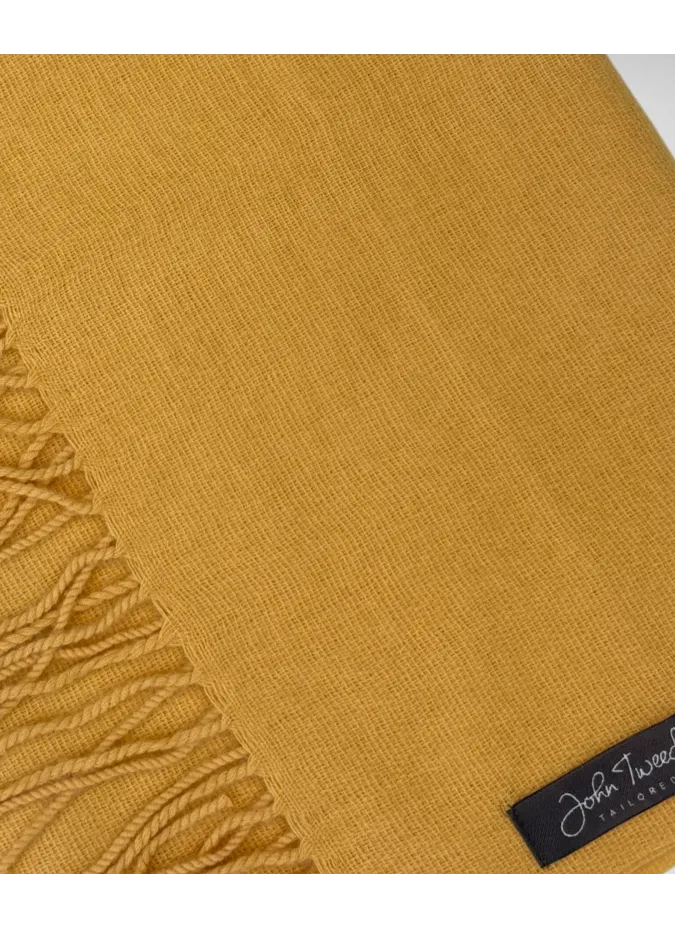 Cachecol Liso Amarelo| JOHN TWEED TAILORED
