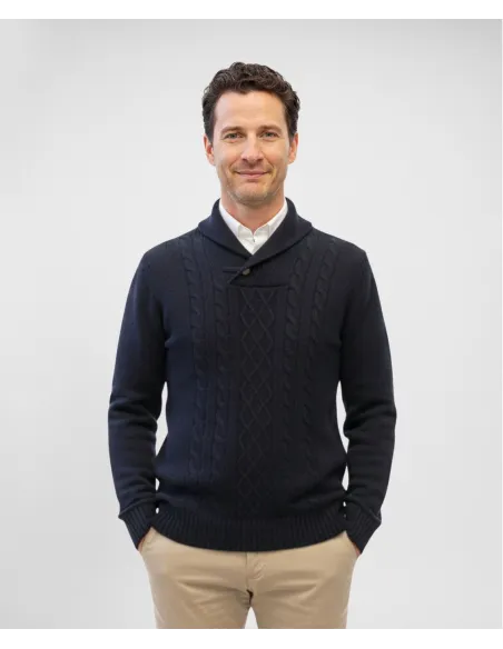 Navy Toggle Knit| JOHN TWEED TAILORED