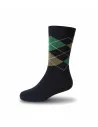 Navy Sock Green Diamond| JOHN TWEED TAILORED