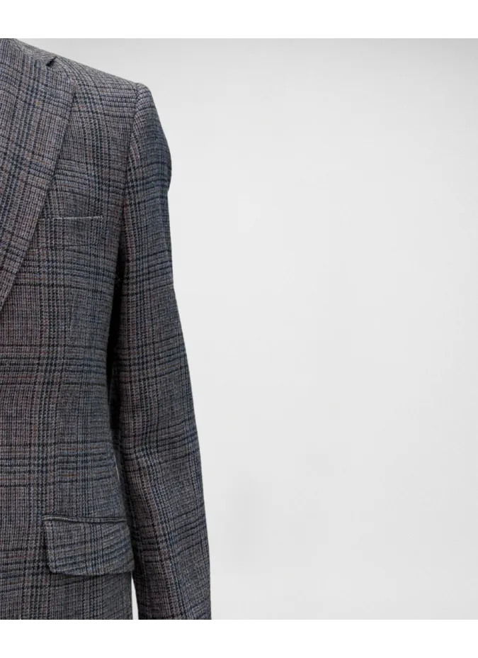 Blue Prince of Wales Blazer| JOHN TWEED TAILORED