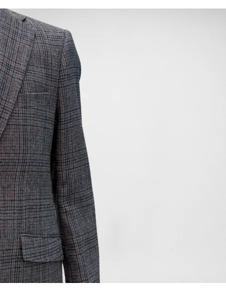 Blazer Príncipe de Gales Azul| JOHN TWEED
