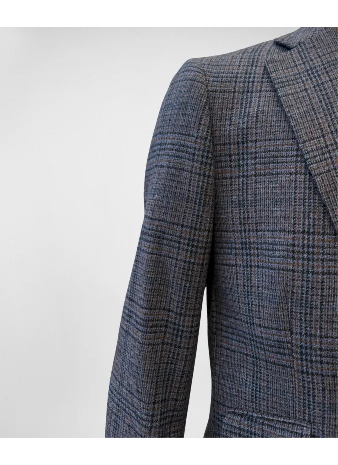 Blazer Príncipe de Gales Azul| JOHN TWEED