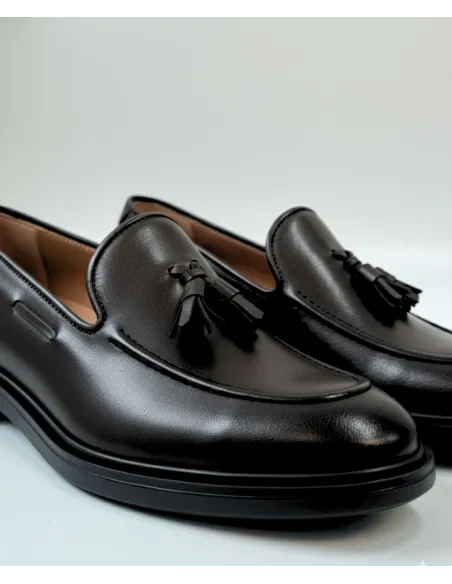 Mocasín Marrón con Borla| JOHN TWEED