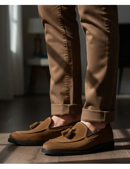 Sapato Mocassin Camel| JOHN TWEED TAILORED
