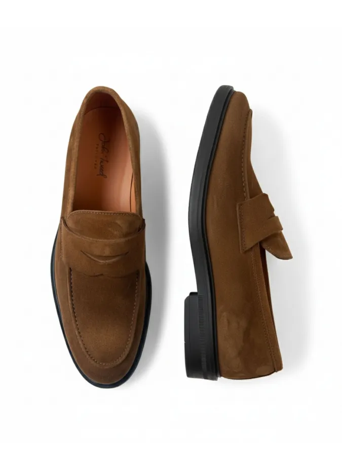 Suede Loafer Shoe| JOHN TWEED TAILORED