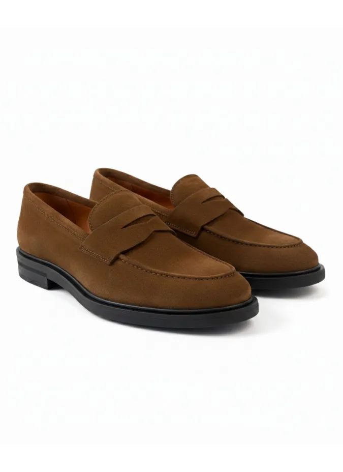 Suede Loafer Shoe| JOHN TWEED TAILORED
