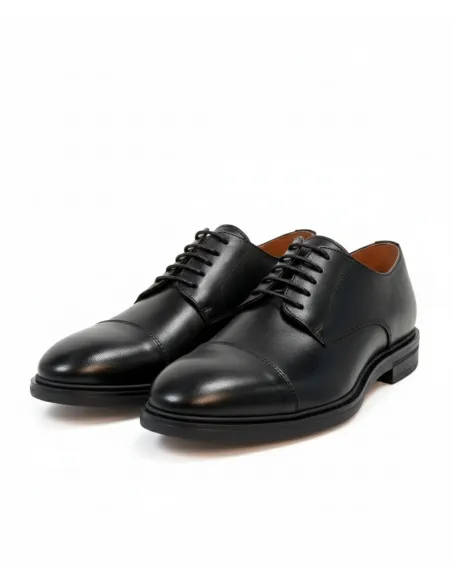 Zapato Oxford Suela de Goma Negro| JOHN TWEED