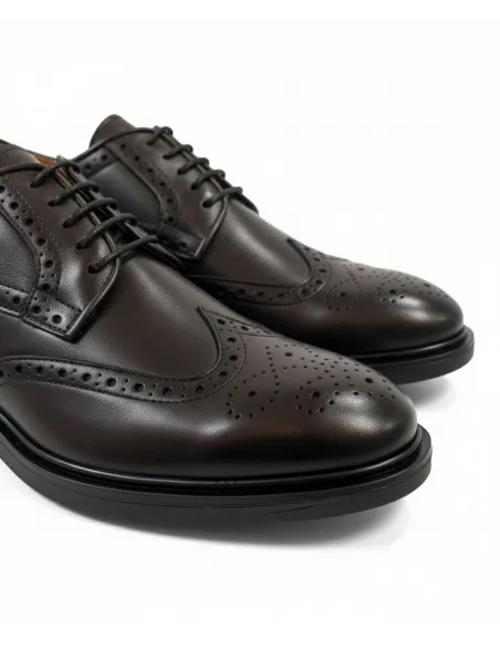 Brown Brogue Shoe| JOHN TWEED TAILORED
