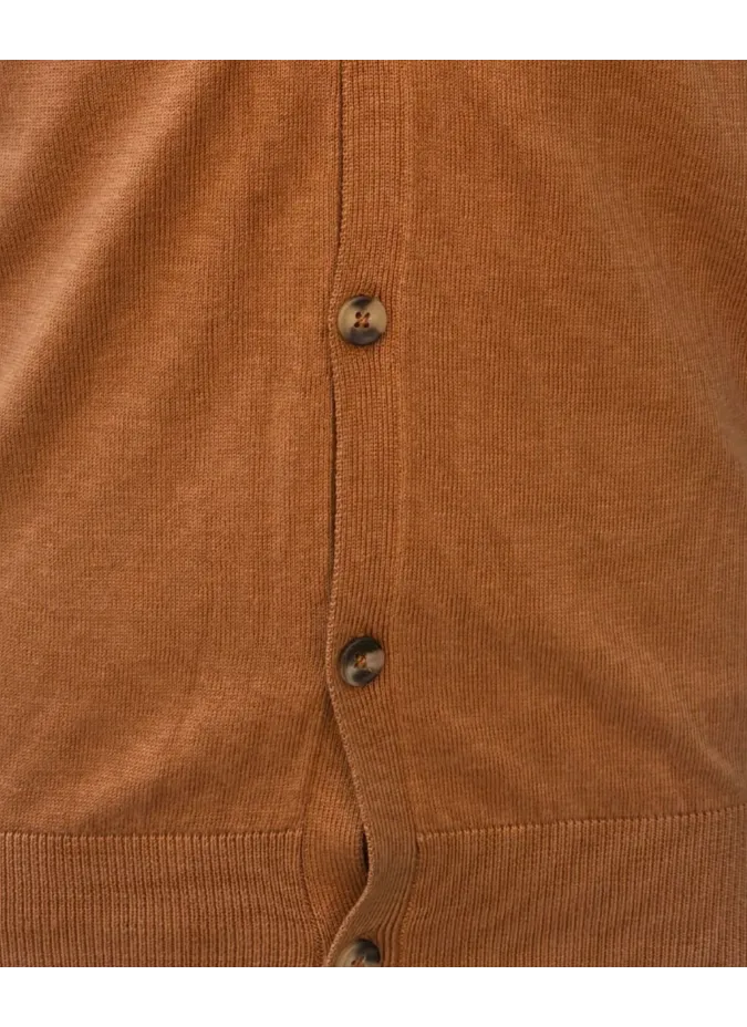 Chaleco Camel de Algodón y Cachemira| JOHN TWEED