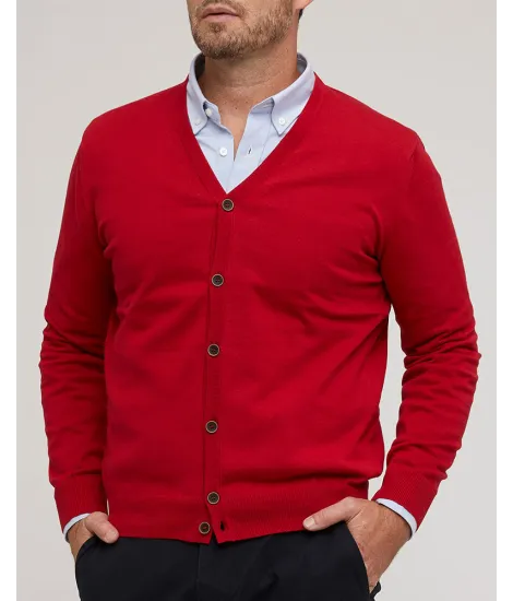 Cárdigan Hombre Rojo 2