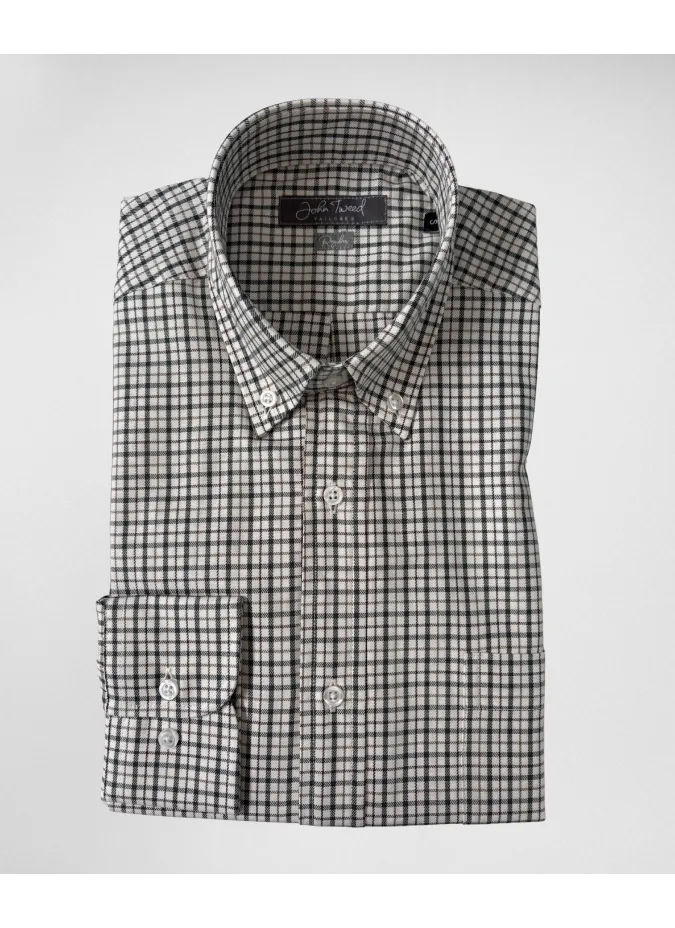 Camisa Vaiella Xadrez Verde| JOHN TWEED TAILORED