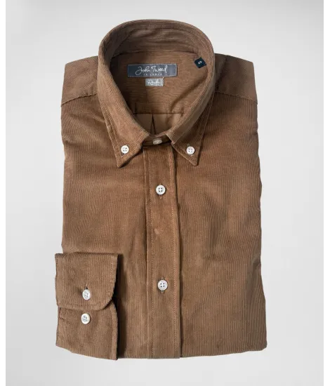 Camisa de Pana Camel| JOHN TWEED 2