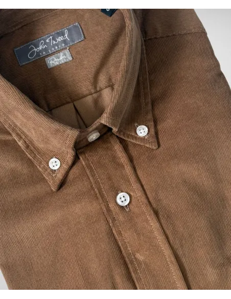 Camisa de Pana Camel| JOHN TWEED