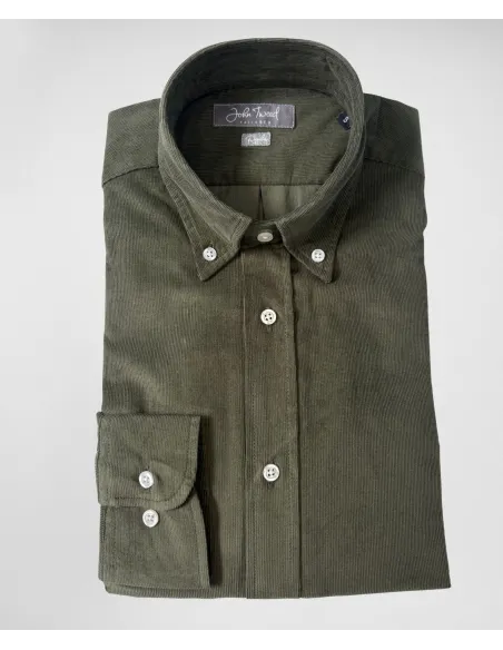 Camisa de Pana Verde| JOHN TWEED