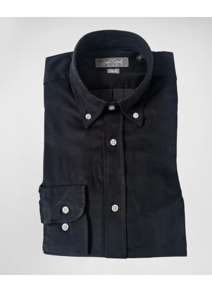 Camisa Bombazina Marinho| JOHN TWEED TAILORED