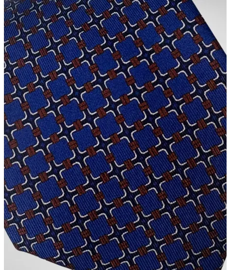 Corbata Azul Marino y Marrón| JOHN TWEED TAILORED 2