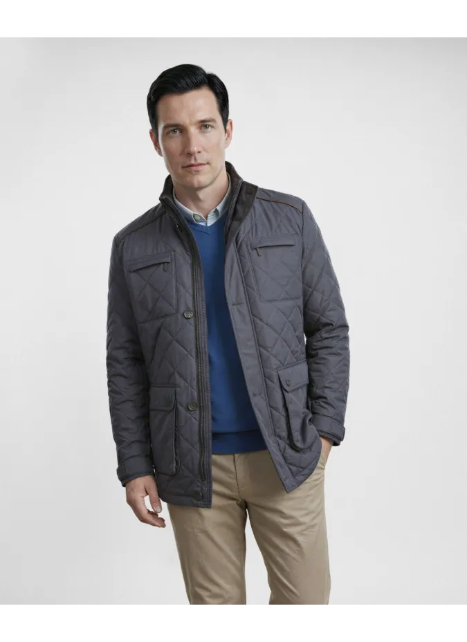 Parka Acolchada Azul Marino| JOHN TWEED