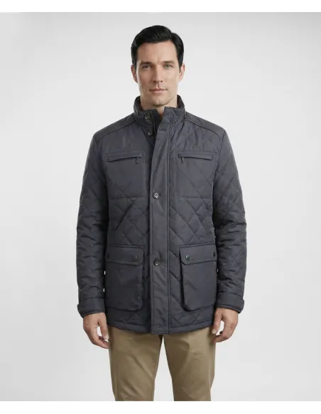 Parka Acolchada Azul Marino| JOHN TWEED
