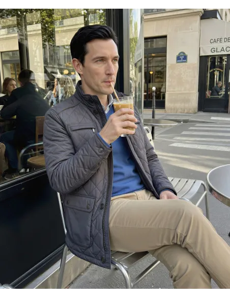 Parka Acolchada Azul Marino| JOHN TWEED