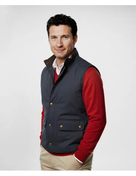 Navy Sport Vest| JOHN TWEED TAILORED