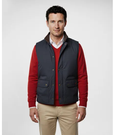 Navy Sport Vest| JOHN TWEED TAILORED 2