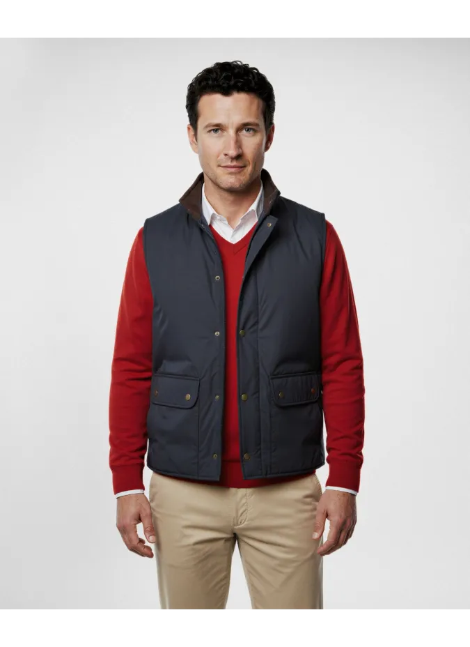 Chaleco Sport Azul Marino| JOHN TWEED
