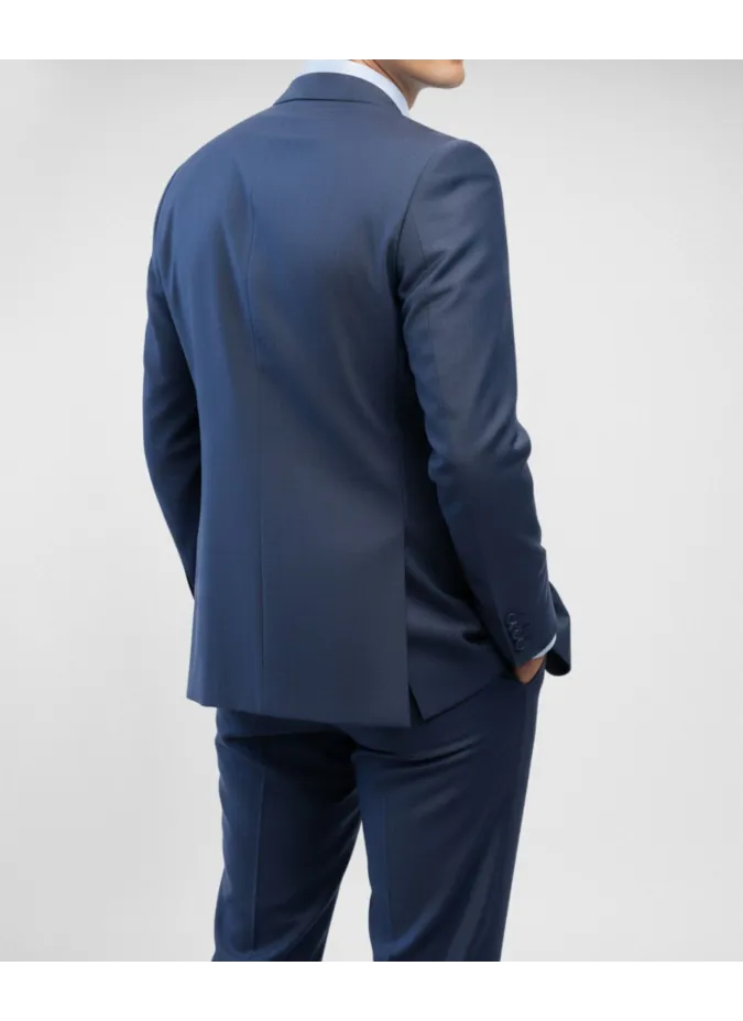 Fato Falso Liso Azul| JOHN TWEED TAILORED