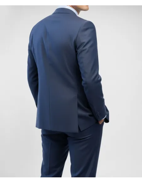 Blue Semi-Plain Suit| JOHN TWEED TAILORED