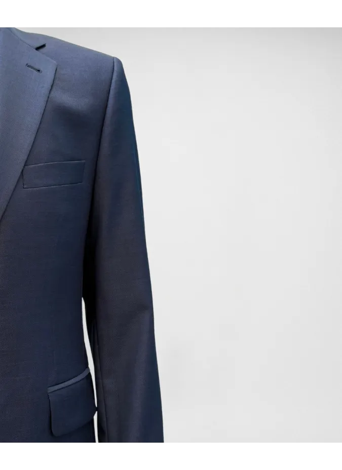 Blue Semi-Plain Suit| JOHN TWEED TAILORED