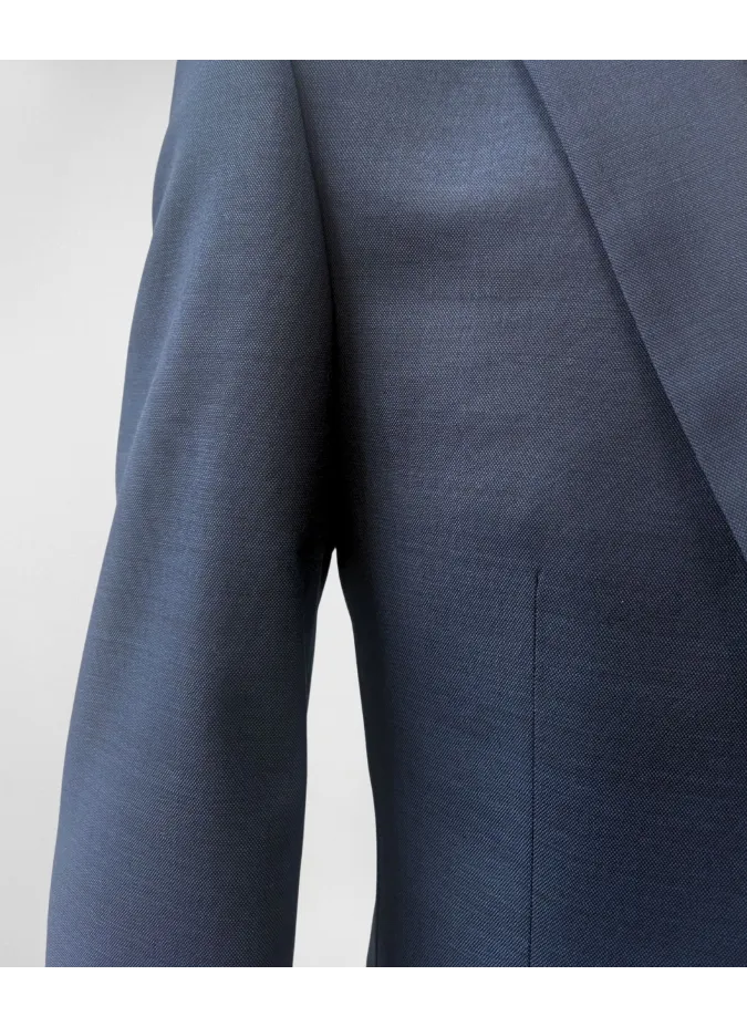 Blue Semi-Plain Suit| JOHN TWEED TAILORED