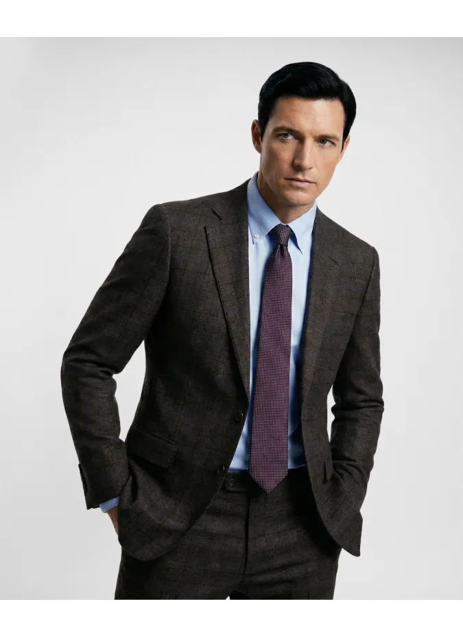 Brown Prince of Wales Suit| JOHN TWEED TAILORED