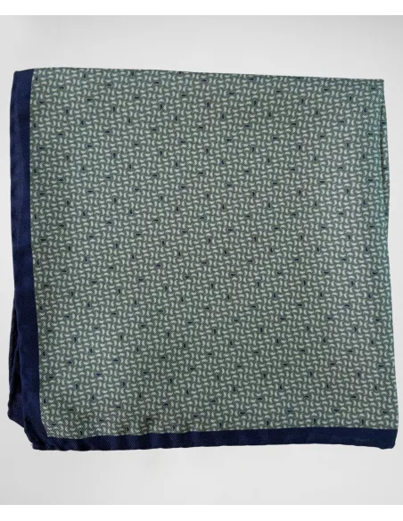 Silk Pocket Square with Pattern| JOHN TWEED TAILORED