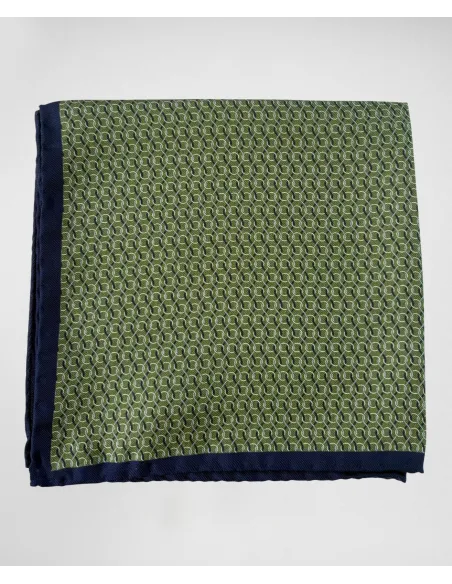 Silk Pocket Square with Pattern| JOHN TWEED TAILORED