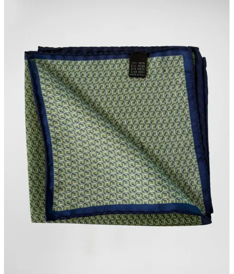 Silk Pocket Square with Pattern| JOHN TWEED TAILORED 2