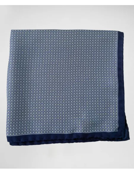 Silk Pocket Square with Pattern| JOHN TWEED TAILORED